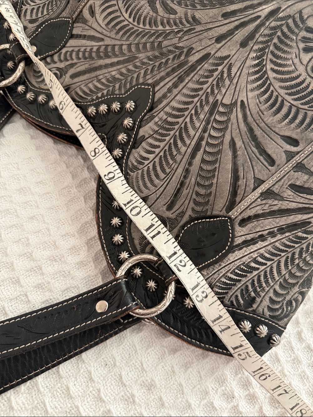 American West Black & Gray Western Bag - Picture 12 of 14